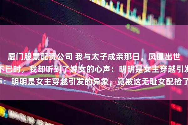 厦门股票配资公司 我与太子成亲那日，凤凰出世，百鸟来朝；众人激动不已时，我却听到了婢女的心声：明明是女主穿越引发的异象，竟被这无耻女配捡了漏！